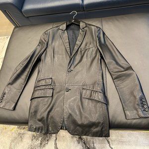 Dunhill Black Lambskin Leather Jacket